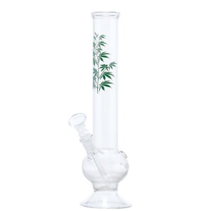 Bong Cristal - Green Leaves
