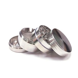 Grinder Polinizador Metal Silver 40 mm.