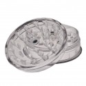 Grinder Plástico Magnético 3 Partes Transparente 63 mm