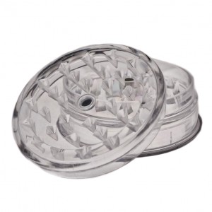Grinder Plástico Magnético 3 Partes Transparente 63 mm