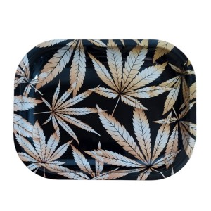 Bandeja Metal - Leaf Gold