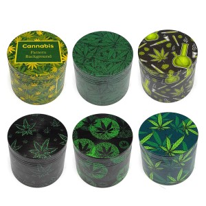 Grinder Polinizador Metal Leaf 50 mm – Mix Color