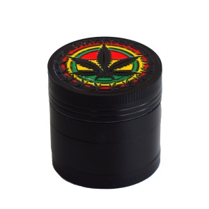 Grinder Polinizador Metal Rasta Black 40 mm